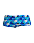 Funky Trunks - Mens Tetra Tonic Sidewinder Swim Trunks - Blue - Product Front