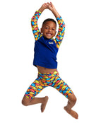 Funky-Trunks-Toddler-Boys-Swimmasaurus-Rash-Vest-Front-Model-Jumping