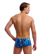 Funky Trunks - Mens Wing Streak Classic Swim Trunks - Blue - Model Back