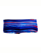 Funky Trunks - Lost Lines Sidewinder Swim Trunks - Blue/Red - Product Front