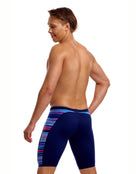 Funky Trunks - Lost Lines Swim Training Jammers - Navy/Multi - Model Back/Side