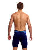 Funky Trunks - Lost Lines Swim Training Jammers - Navy/Multi - Model Back
