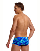 Funky Trunks - Try Blue Classic Swim Trunks - Blue - Model Back/Side