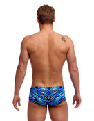 Funky Trunks - Fur Seal Sidewinder Swim Trunks - Blue - Model Back