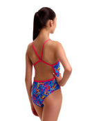 Funkita - Girls Dragons Den Single Strap Swimsuit - Multi - Model Side/Back