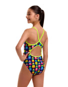 Funkita - Girls Pine Gap Diamond Back Swimsuit - Multi - Model Back/Side