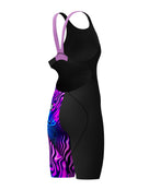 Speedo - Girls Fastskin LZR Ignite Kneeskin - Black/Purple/Blue - Product Back/Side