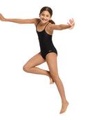 Zoggs - Girls Freedom Sprintback (Period Proof) Swimsuit - Black - Model Front Full Body