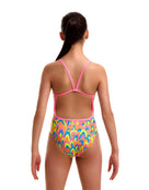 Funkita - Girls Hillary Puff Single Strap Swimsuit - Multi - Model Back