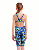 Arena - Girls Limited Edition Powerskin ST Next Open Back - Aqua Gleam - Model Back