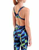 Arena - Girls Limited Edition Powerskin ST Next Open Back - Aqua Gleam - Model Back/Side