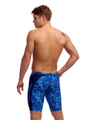 Funky Trunks - Hill Billy Blues Swim Training Jammer - Blue - Model Back/Side
