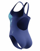 Speedo - Hyperboom Placement Muscleback Swimsuit - Dark Blue/Light Blue - Product Back/Side