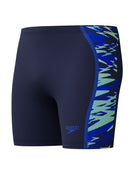 Speedo - Hyperboom Splice Mid Swim Jammer - Navy/Blue - Product Front