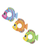 Inflatable Friendly Fish Swim Ring - Assorted Colours