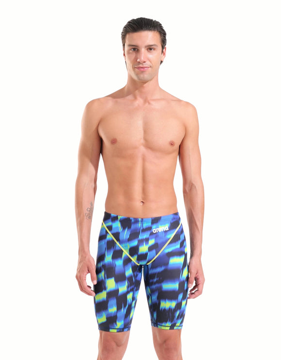 Arena - Limited Edition Powerskin ST Next Jammer - Aqua Gleam - Model Front