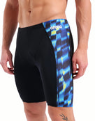 Arena - Limited Edition Aqua Gleam Swim Jammer - Black/Blue/Multi - Model Front/Side
