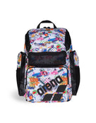 Arena Limited Edition One Go Allover 45L Backpack - Collage - Product Front