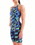 Arena - Limited Edition Powerskin ST Next Open Back - Aqua Gleam - Model Front/Side