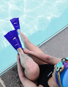 Maru - Training Fins - Purple/Blue - Product in Use