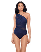 Miraclesuit - Jena Swimsuit - Midnight Blue - Model Front