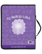 My Proud Moments - Medal, Badge & Certificate Case - Purple/Dance - Back