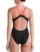 Colour Surge Fastback Swimsuit - Black/University Red