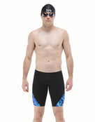TYR - Olea Durafast Elite Blade Splice Swim Jammer - Blue - Model Front