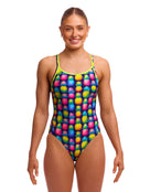 Funkita - Pine Gap Diamond Back Swimsuit - Multi - Model Front