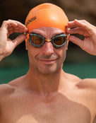 Zoggs - Predator Polarized Ultra Swim Goggles - Grey/Orange - Model Front