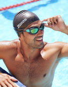 Zoggs - Predator Titanium Reactor Swim Goggles - Photochromatic Lens - Product in Use