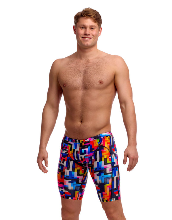 Funky Trunks - Putty Rules Swim Training Jammer - Multi - Model Front