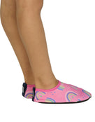 Zoggs - Rainbow Magenta Kids Anti-Slip Socks - Pink - Model Side