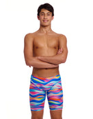 Funky Trunks - Royal Wave Swim Fast Training Jammers - Multi - Model Front/Side