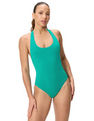 SP_8A000142004-Solid_Scoop_Neck_Swimsuit_-Green_front