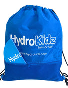 Childrens Deluxe Medium Swim Drawstring Bag With Mesh Pocket