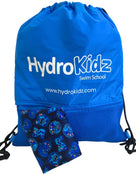 Childrens Deluxe Medium Swim Drawstring Bag With Mesh Pocket