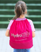 Childrens Deluxe Medium Swim Drawstring Bag With Mesh Pocket