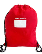 Childrens Deluxe Medium Swim Drawstring Bag With Mesh Pocket