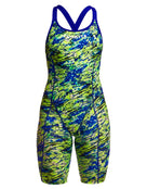 Funkita - Scaled Back Fast Training One Piece Legsuit - Green/Blue - Product Front