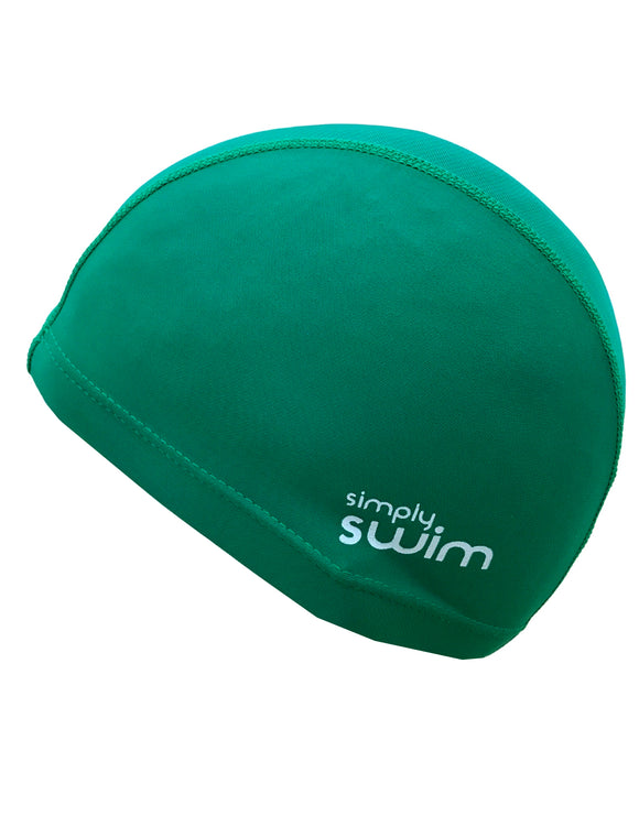 Simply-Swim-Junior-Fabric-Caps-Green