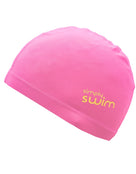 Junior Lycra Fabric Swim Cap - Solid Colours