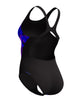 Speedo - Allover Digital Recordbreaker Swimsuit - Blue/Black - Product Front/Side
