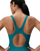 Speedo - Colourblock 2.0 Swimsuit - Green - Model Back Close Up