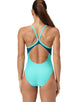 Speedo - Colourblock Racerback Swimsuit - Aquamarine Blue - Model Front
