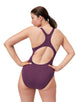 Speedo - Digital Placement Medalist Swimsuit - Purple/Orange - Model Front