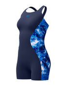 Speedo - Digital Print Legsuit - Navy/Blue - Product Front