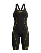 Speedo - Fastskin HyperSpark Solid Open Back Kneeskin - Black - Product Front