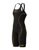 Speedo - Fastskin HyperSpark Solid Open Back Kneeskin - Black - Product Front/Side