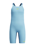 Speedo - Girls Fastskin Endurance+ Max Open Back Kneeskin - Blue - Model Front